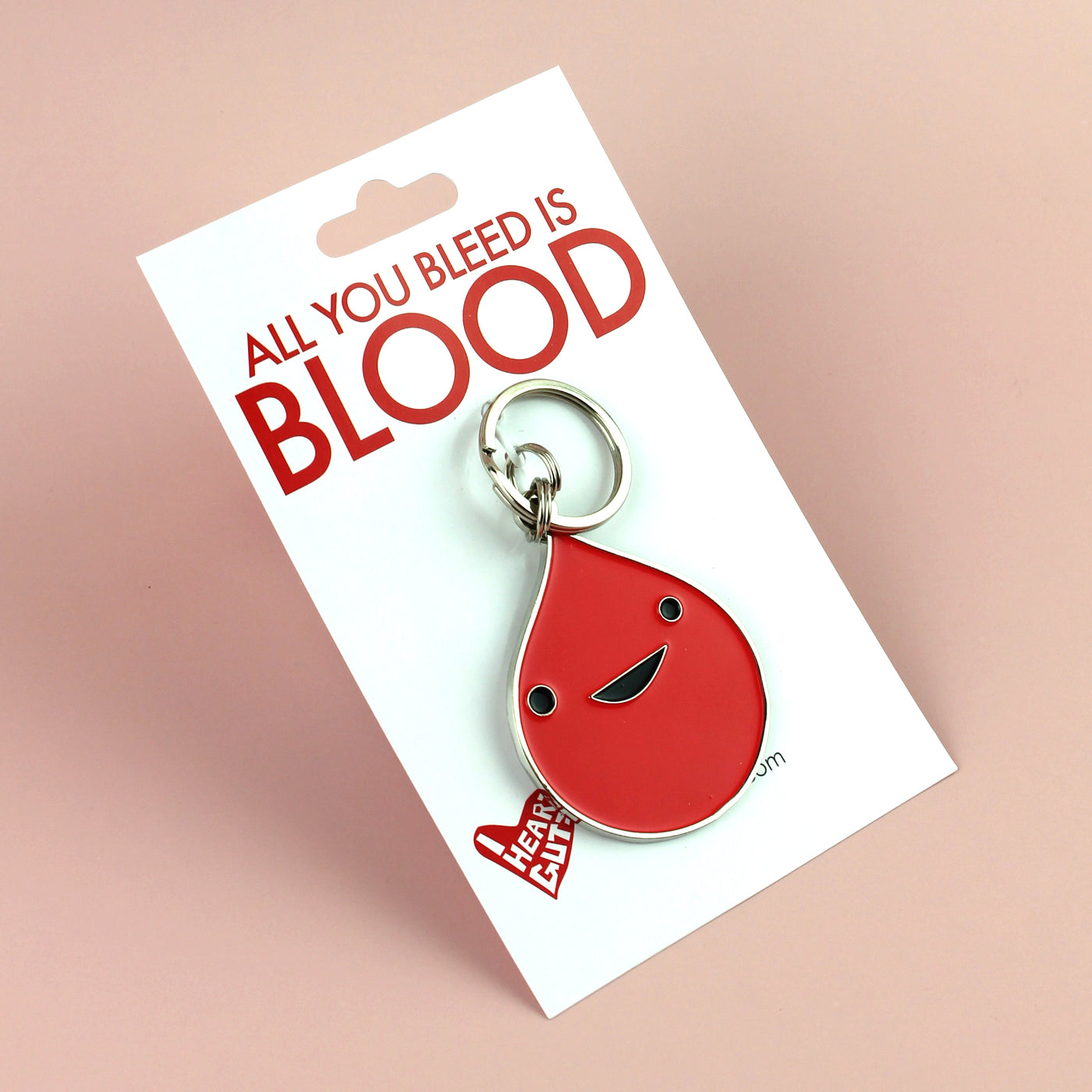 Blood Enamel Keychain - All You Bleed Is Blood - I Heart Guts