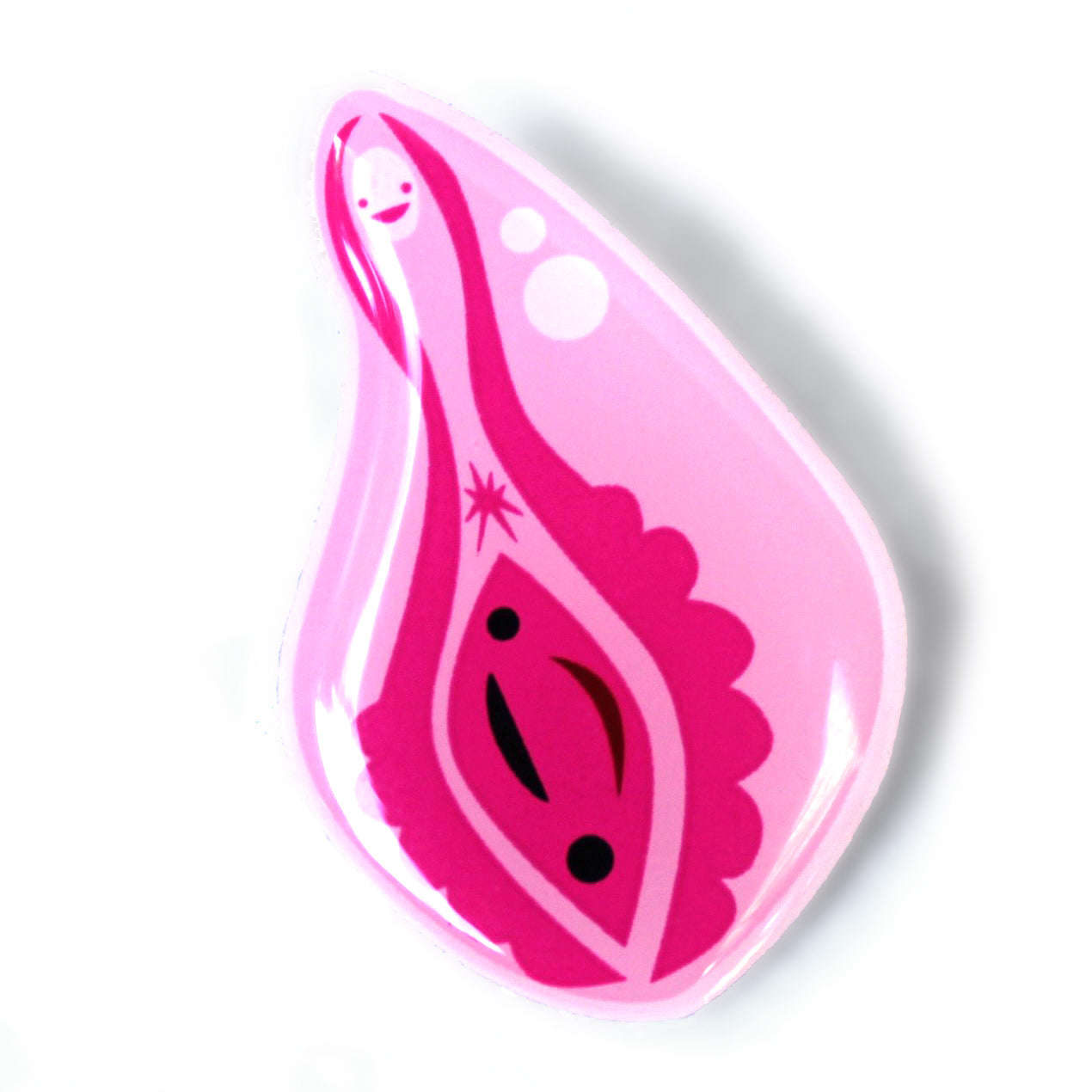 I Heart Guts Cute Vagina & Vulva Enamel Pin | Anatomical Vulva Pin - Vagina Pin Badge Reel Lanyard - Obgyn Pins and Gifts by I Heart
