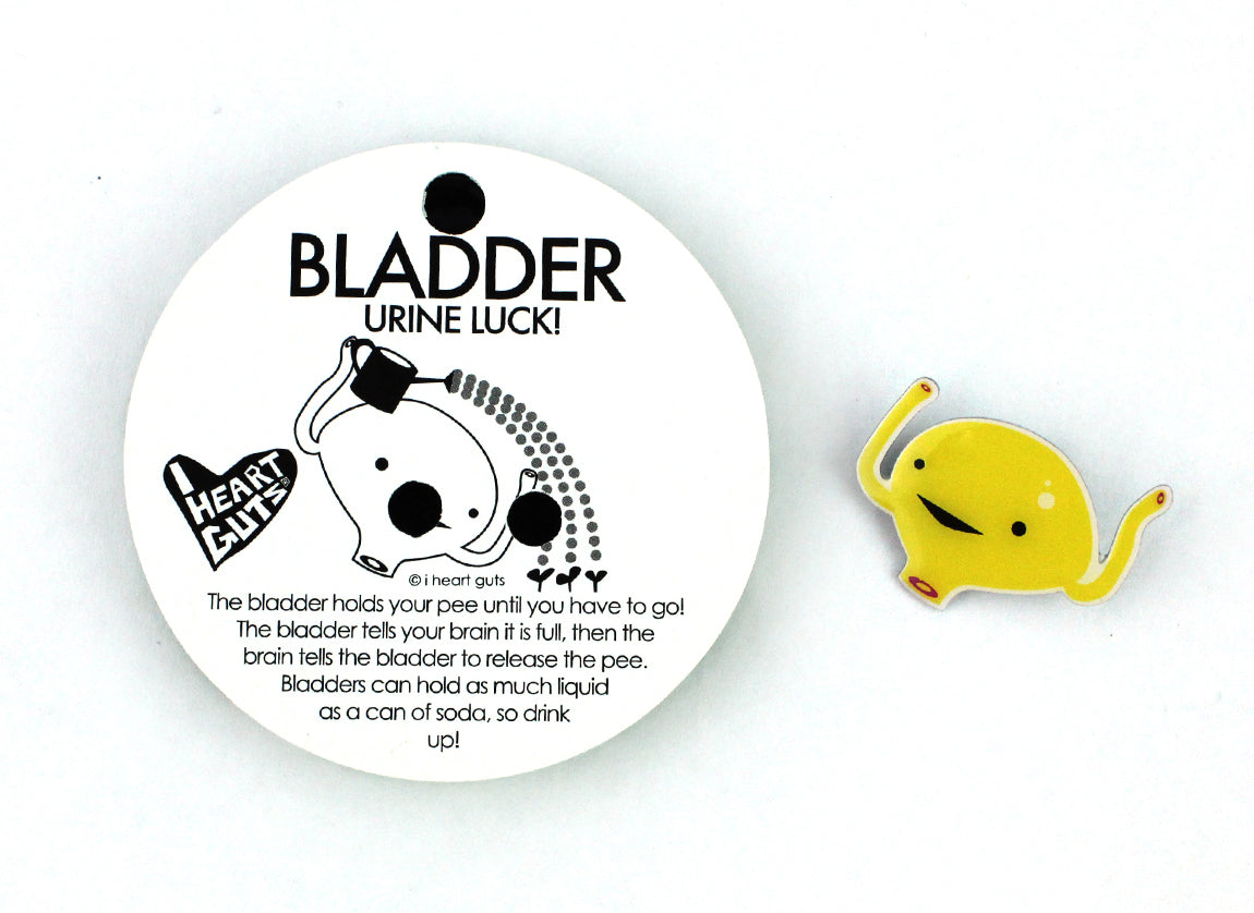 Bladder Lapel Pin - Cute Bladder Awareness Pin - Bladder Surgery Funny Gift