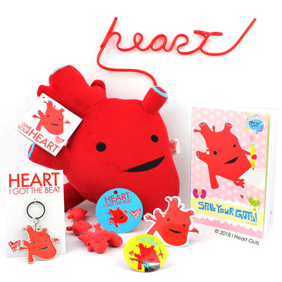 Heart Keychain - Anatomical Heart Keychain - Funny Cute Heart Organ Keychain