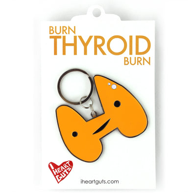Thyroid Keychain | Cute Thyroid for Cancer, Surgery, Disease Education