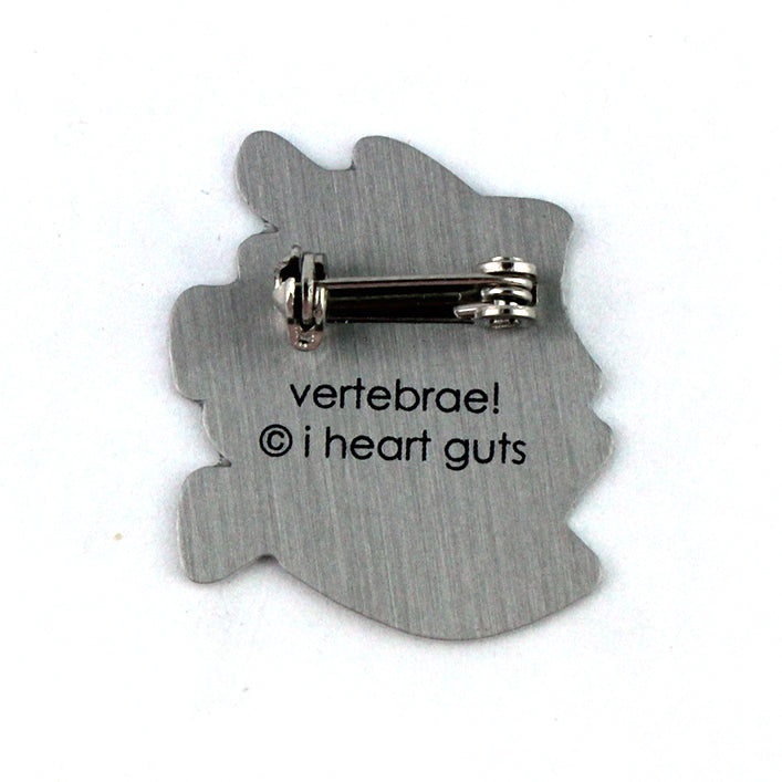 Vertebrae Character Lapel Pin - We've Got Your Back - I Heart Guts