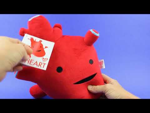 Heart Plushie - I Got The Beat! - Plush Organ Stuffed Toy Pillow