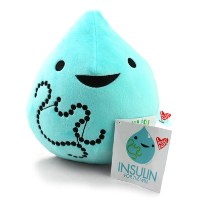 Diabetes Character Art Plush Toy Figure - Cute T1D Humor for the Win - I Heart Guts