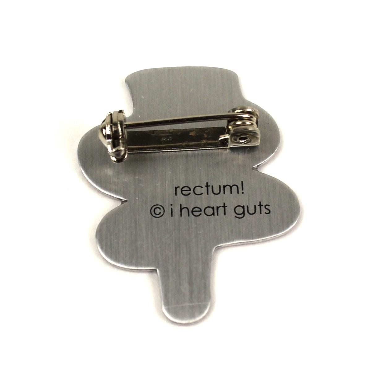 Rectum Lapel Pin - Bringing up the Rear - I Heart Guts