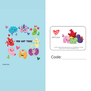 Printable I Heart Guts Gift Card For Code
