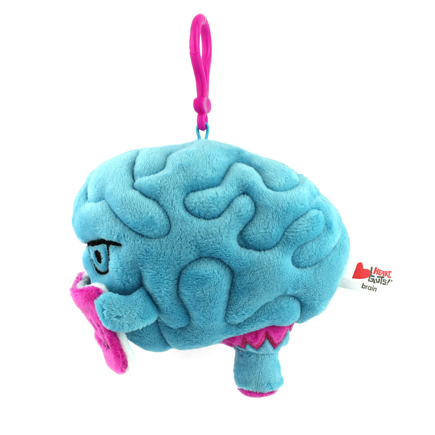 Brain Mini Bag Charm - Cute Brain 5" Plushie Keychain for Studying, Mental Health, Neuroscience