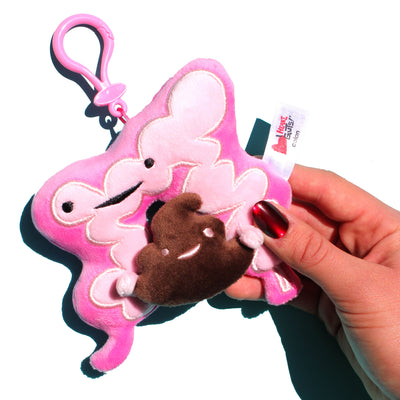 Colon Mini Plushie Bag Charm - 5" Intestine Plush Keychain
