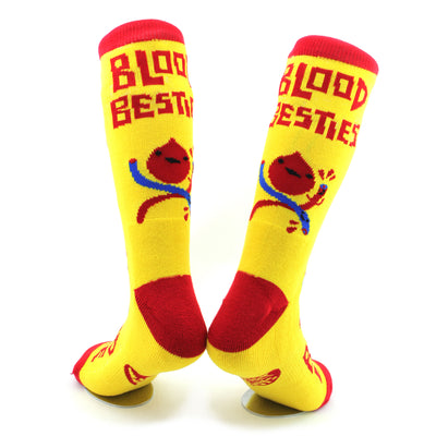 Blood Socks | Blood Love, Blood Besties Donor Bank Donation Cute Sock - I Heart Guts