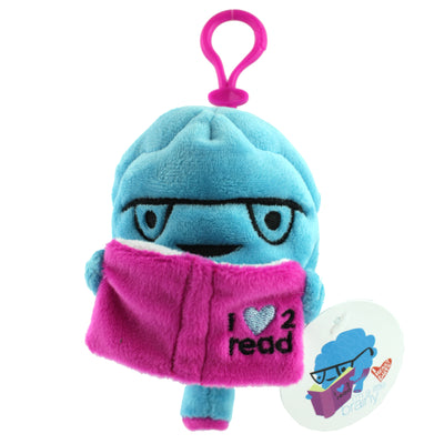 Brain Mini Bag Charm - Cute Brain 5" Plushie Keychain for Studying, Mental Health, Neuroscience