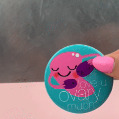 Uterus Magnet | Love U Ovary Much, Cute New Mom Magnet, Pregnancy Gift