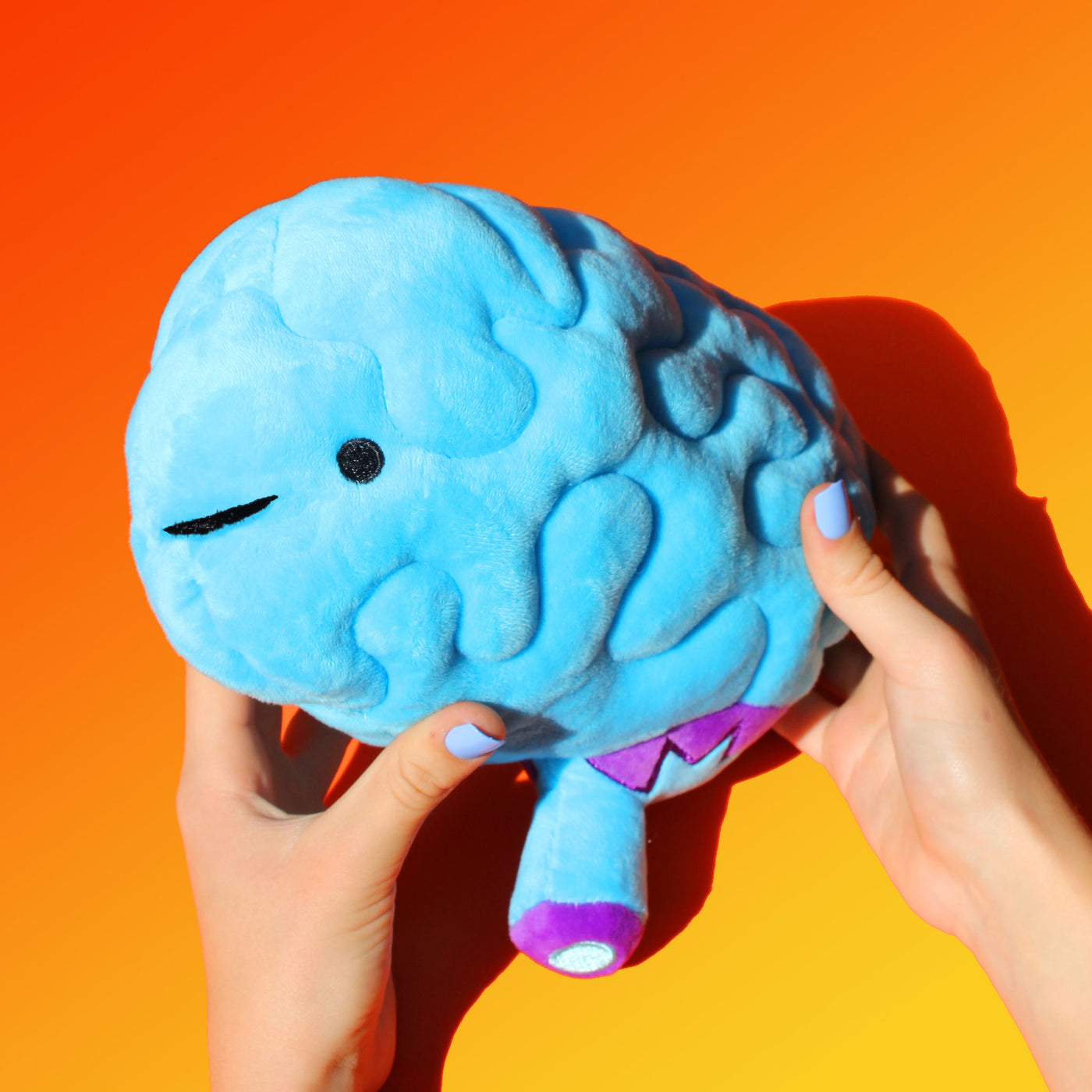 Brain Plushie - All You Need Is Lobe - Plush Organ Stuffed Toy Pillow