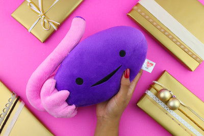 Ovary Plushie - Ova Achiever - Plush Organ Stuffed Toy Pillow