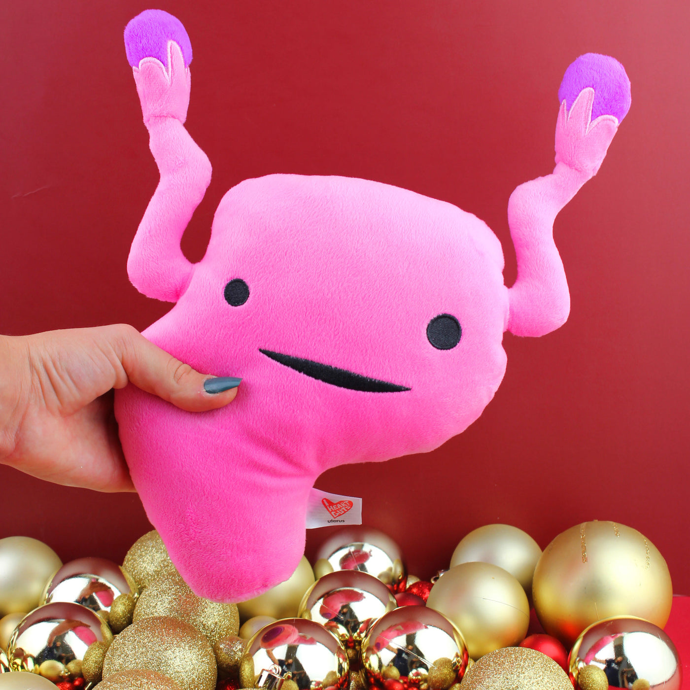 Uterus Plushie - Womb Service! - Plush Organ Stuffed Toy Pillow