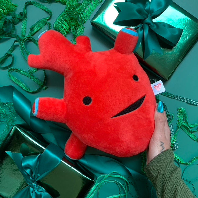 Heart Plushie - I Got The Beat! - Plush Organ Stuffed Toy Pillow