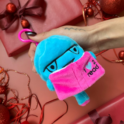 Brain Mini Bag Charm - Cute Brain 5" Plushie Keychain for Studying, Mental Health, Neuroscience