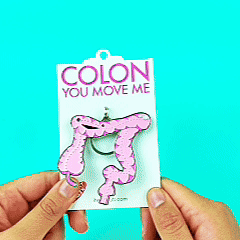 Colon Keychain - You Move Me