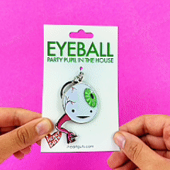 Eyeball Keychain - Party Pupil in the House
