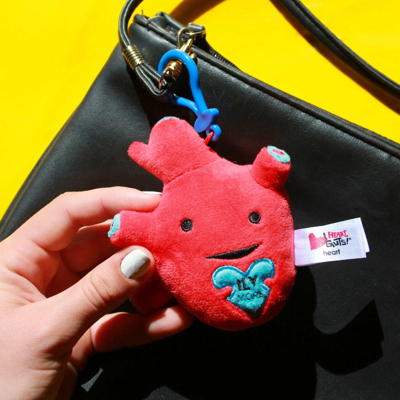 Heart Mini Plushie Bag Charm - Love You More 4" Plush Keychain