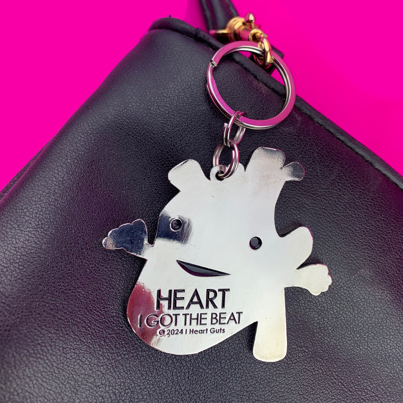 Heart Keychain - I Got the Beat