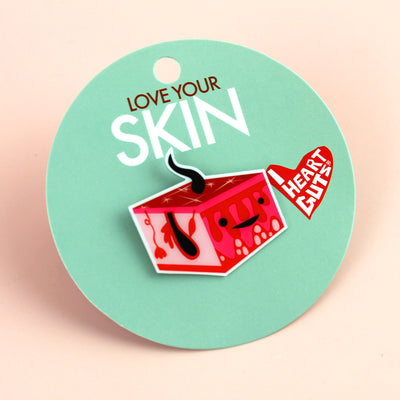 Skin Lapel Pin with More Melanin - Love Your Skin - I Heart Guts