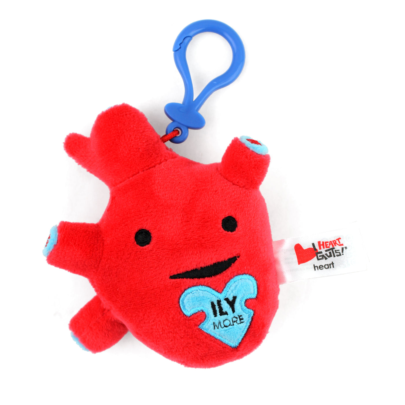 Heart Mini Plushie Bag Charm - Love You More 4" Plush Keychain