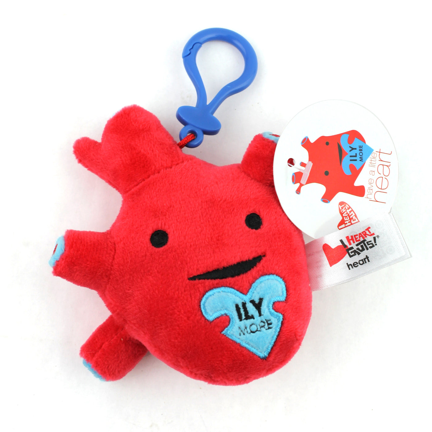 Heart Mini Plushie Bag Charm - Love You More 4" Plush Keychain