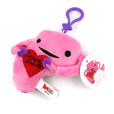 Uterus Mini Plush Bag Charm - Ova Achiever Mini Plushie Keychain