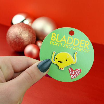 Bladder Lapel Pin - Don't Stop Relievin'