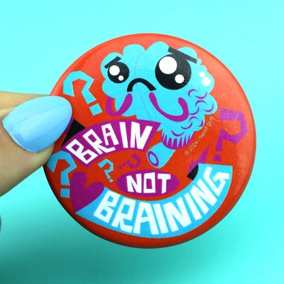 Brain Not Braining Magnet | Cute Brain Science Study Gift