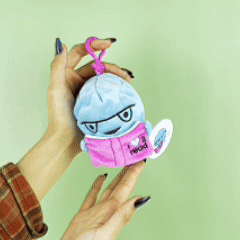 Brain Mini Bag Charm - Cute Brain 5" Plushie Keychain for Studying, Mental Health, Neuroscience