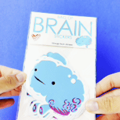Bag of Brain Stickers - 15 Brain Stickers