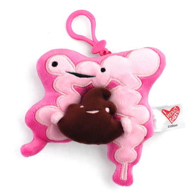Colon Mini Plushie Bag Charm - 5" Intestine Plush Keychain