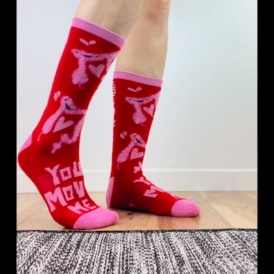 Colon Socks - You Move Me + Head Over Bowels for You - I Heart Guts