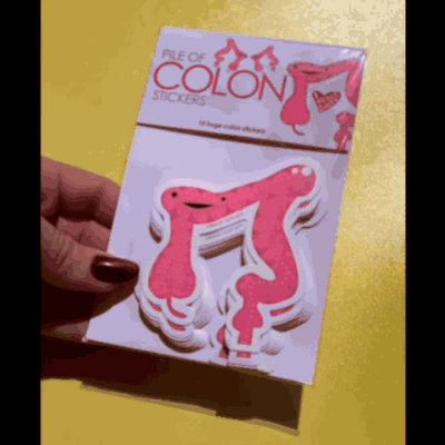 Pile of Colon Stickers - 15 Colon Stickers