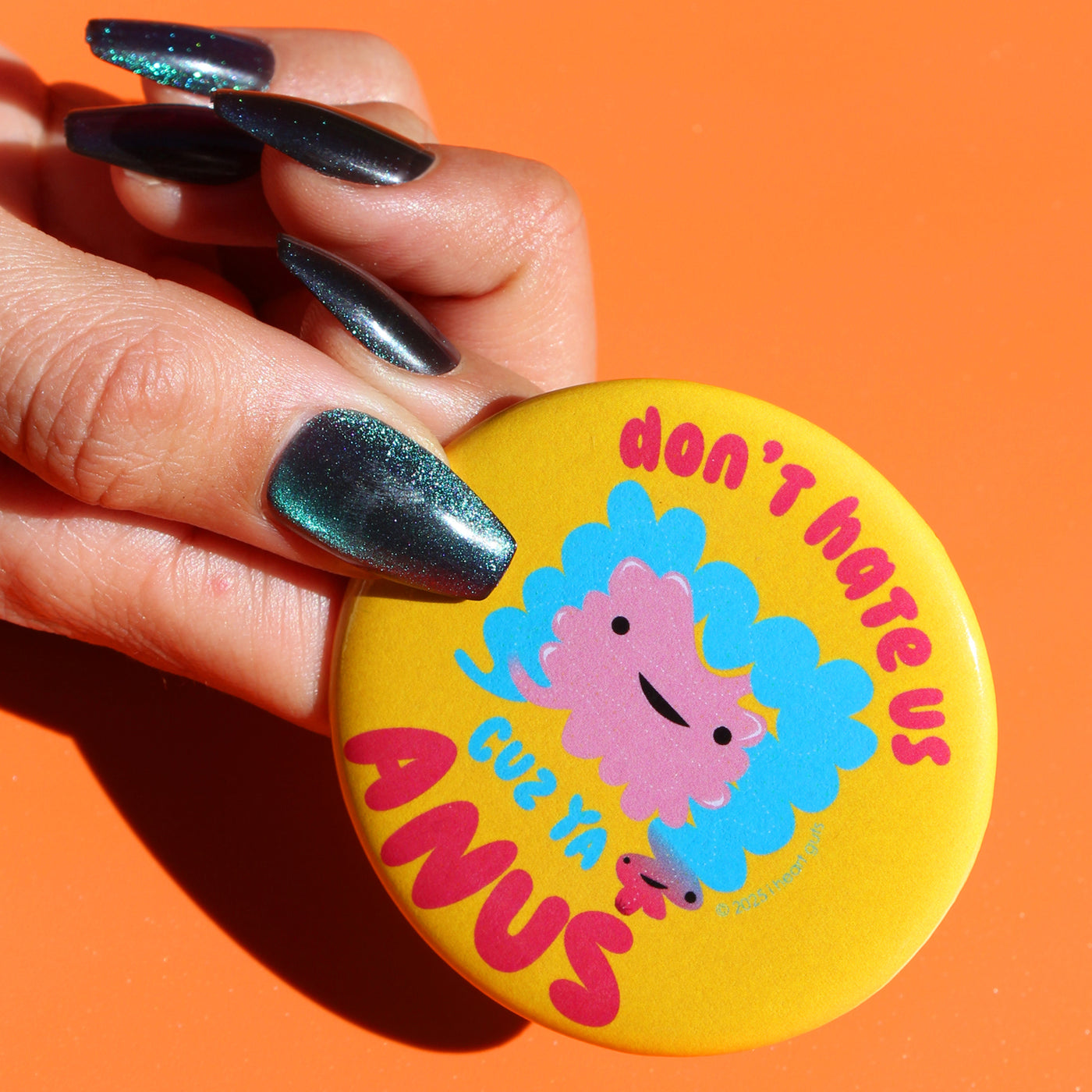 Don't Hate Us Cuz Ya Anus Magnet for Irritable Bowel, Colon Disease, IBS Humor