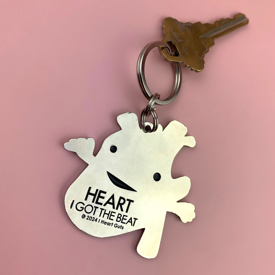 Heart Keychain - I Got the Beat | I Heart Guts Plush Organs