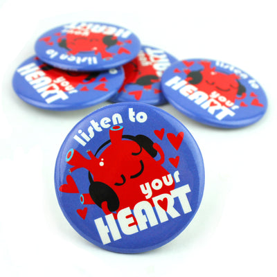 Listen to Your Heart Magnet | Surgery Recovery Funny Cardiology Heart Disease Cute Gifts - I Heart Guts