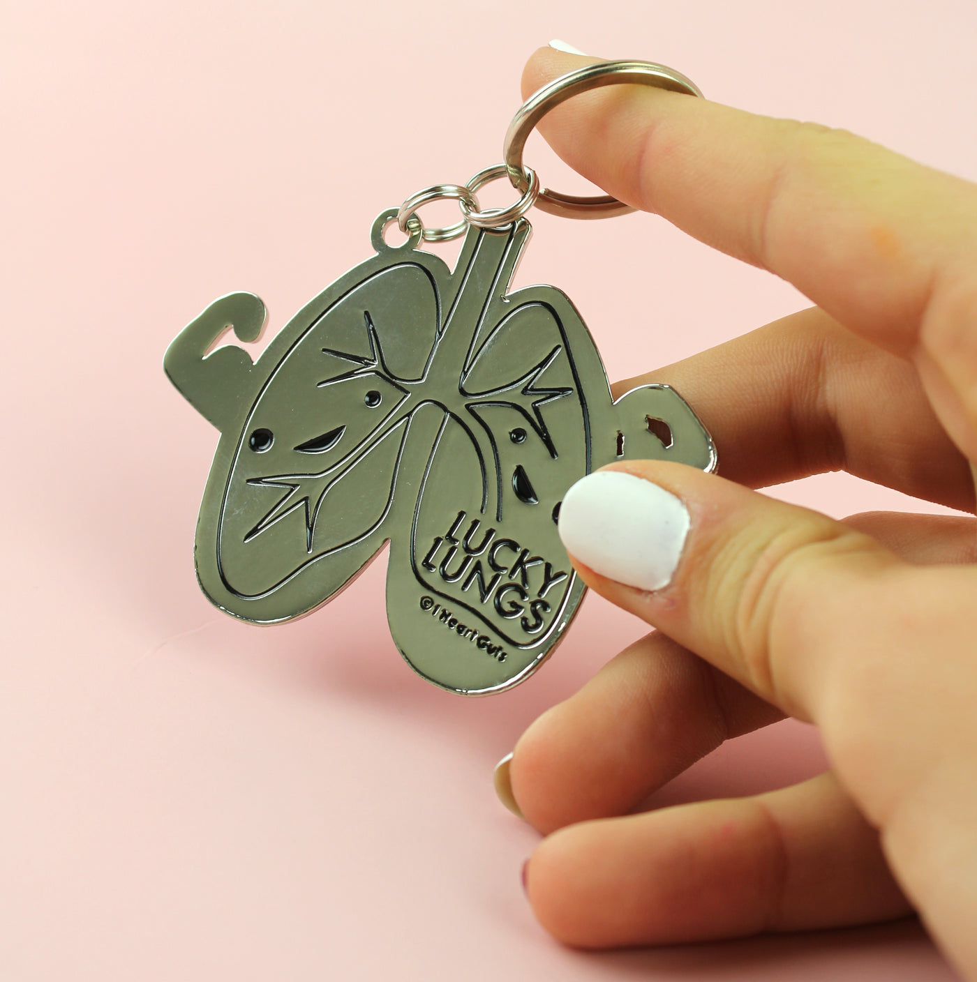 Lungs Keychain - My Lung Life is Crazy