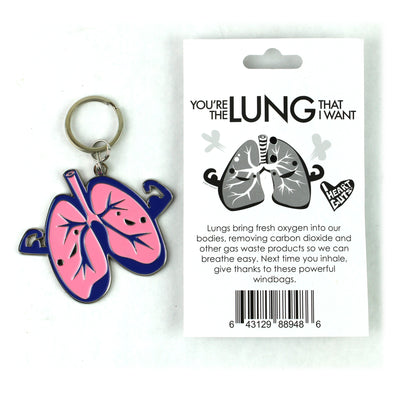 Lungs Keychain - My Lung Life is Crazy