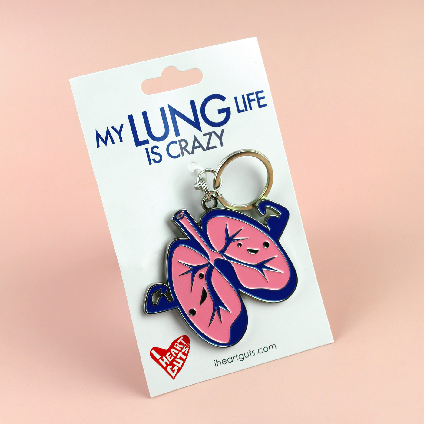 Lungs Keychain - My Lung Life is Crazy