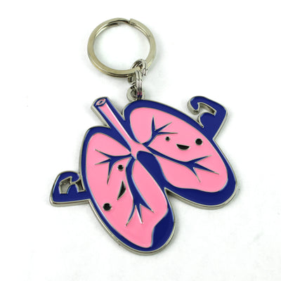 Lungs Keychain - My Lung Life is Crazy