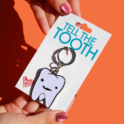 Tooth Keychain - Flossin' Ain't Just for Gangstas
