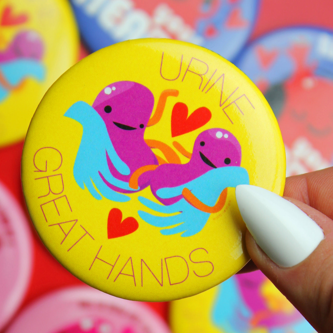 Urine Great Hands Kidneys Magnet | Kidney Donor Transplant Surgery Gift, Cute Organ Donor Awareness