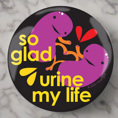 Kidney So Glad Urine My Life Magnet | Cute Kidneys Surgery Gift, Cute Organ Donor Awareness Magnets