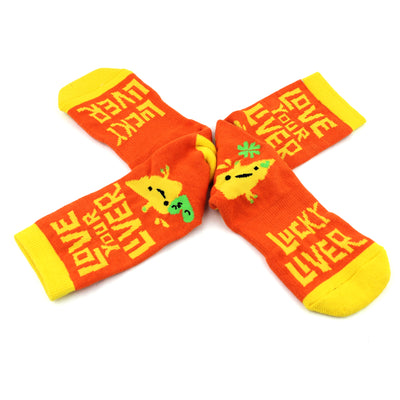 Liver Socks - Love Your Liver Sock Surgery Gift, Transplant Donor Gift