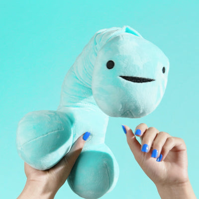 Penis Neck Pillow With Foreskin Pocket - Adjustable Travel Phallus Plushie