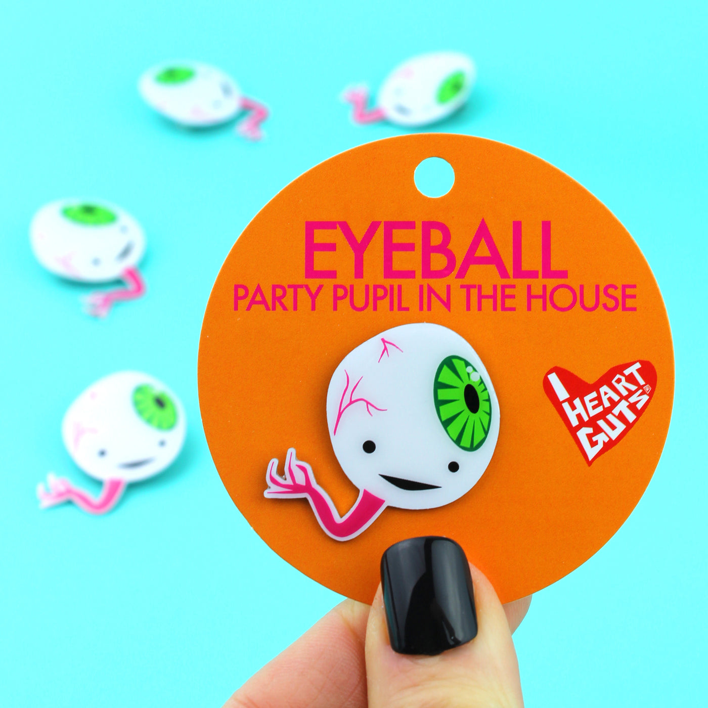 Eyeball Lapel Pin - Party Pupil in the House!