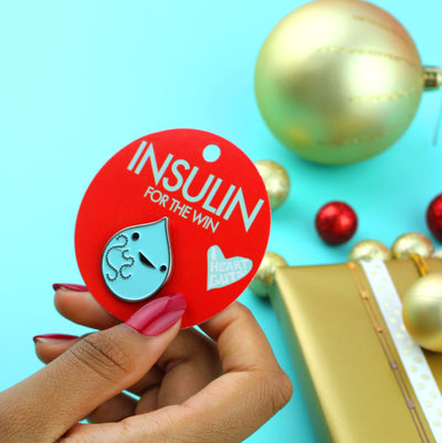 Diabetic Character Enamel Lapel Pin - T1D For The Win lapel pin