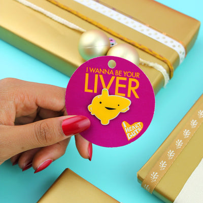 Liver Lapel Pin - I Wanna Be Your Liver